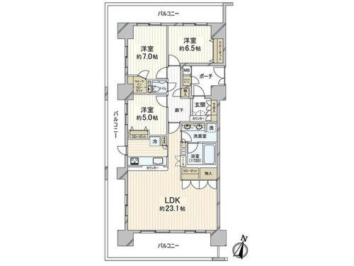 【間取り】 | エスタテラ湘南台アクアビュー
