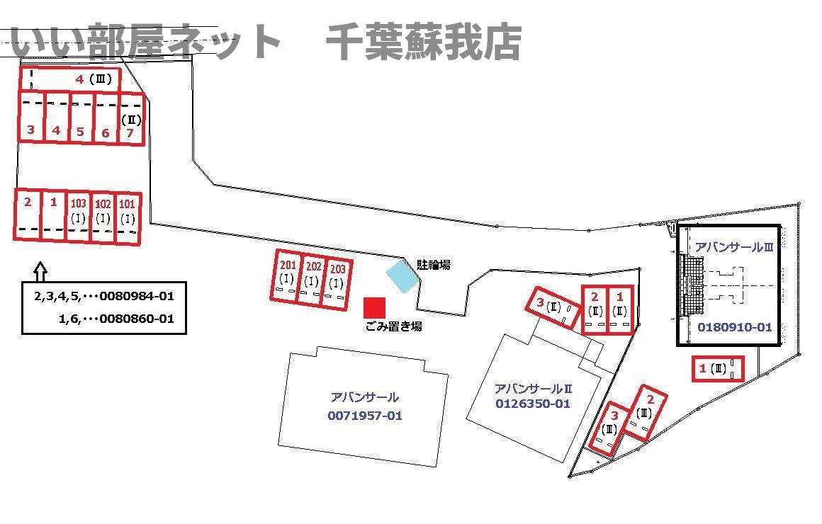 アバンサールⅢの区画図