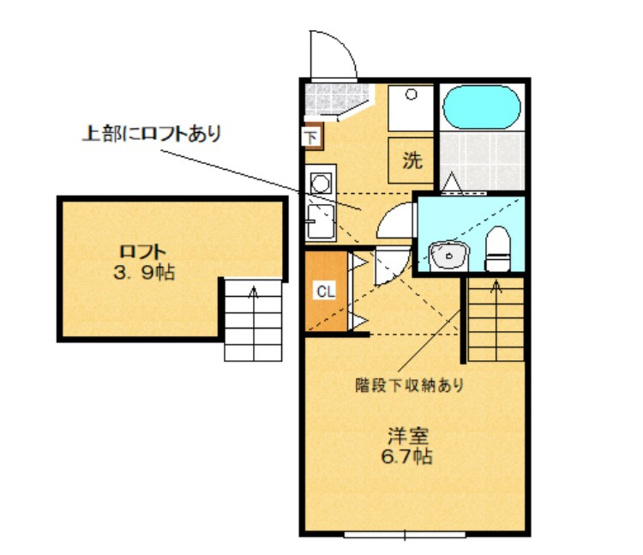 【間取り】 | シティハイツ旭町