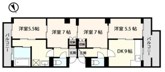 【間取り】 | アシスト赤塚マンション