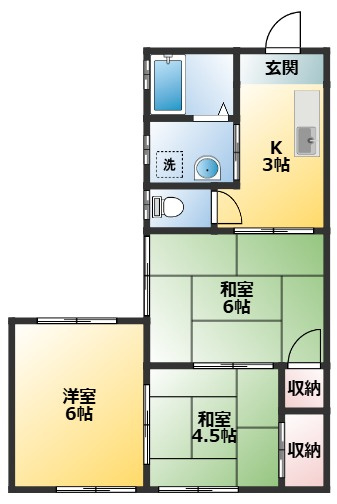 ヴィラ奥戸の間取り