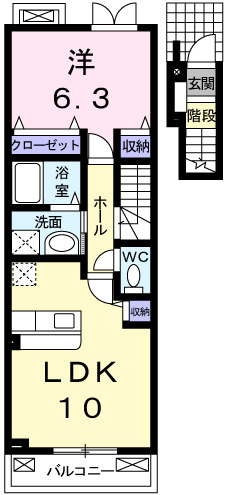 グラン　ブルⅡの間取り