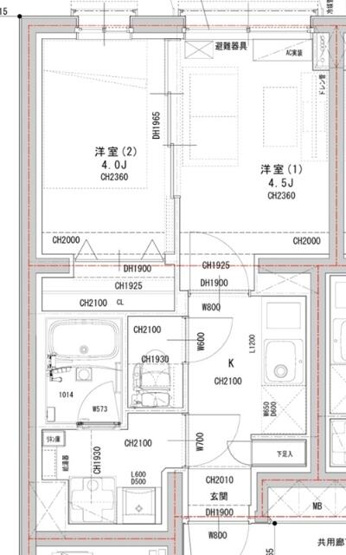【間取り】 | ラヴィエール荏原中延