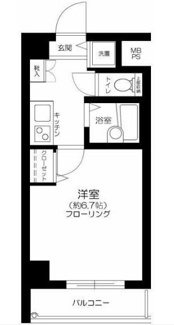 【間取り】 | セントパレス南大井 | 間取りです。