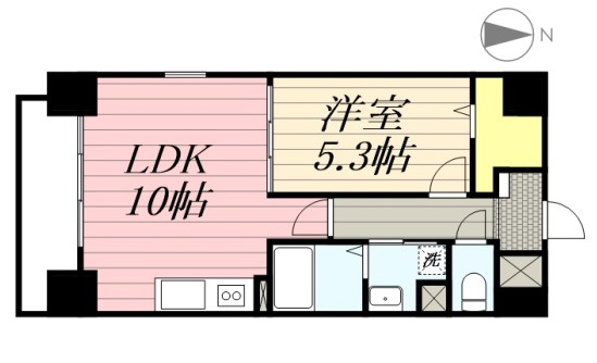 ソレイユ中央の間取り