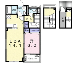 【間取り】 | ブルー　ムーン | 間取りです。