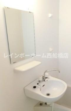 ミルプラージュの洗面所