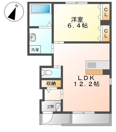 フルールの間取り