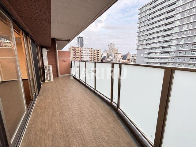 プレジオ北浜のバルコニー