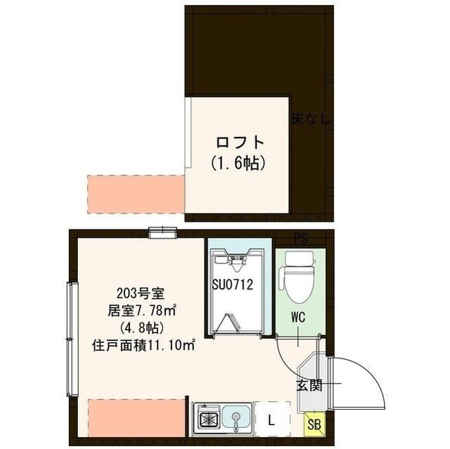 ハーモニーテラス　イーストの間取り
