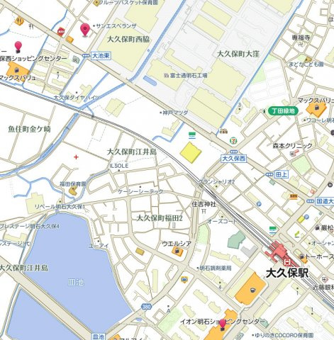 ラムール大久保の地図