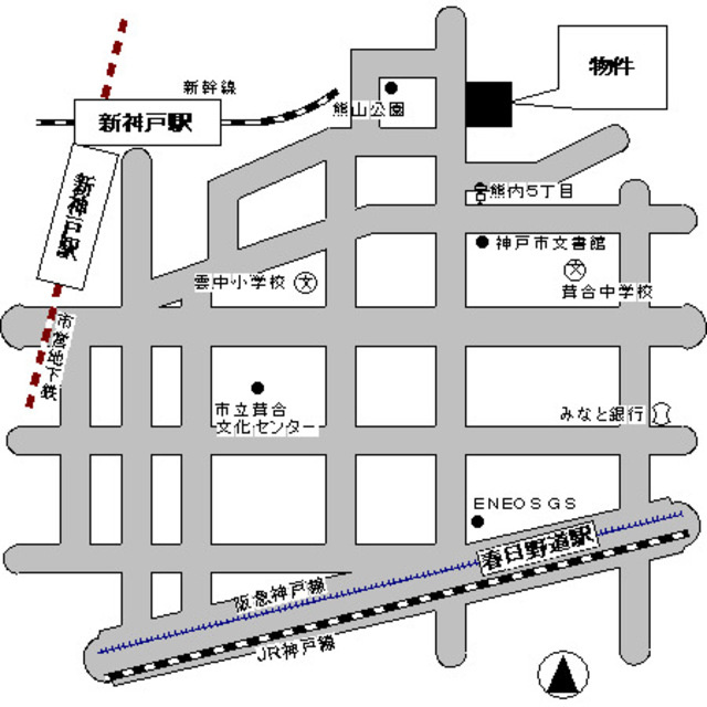 パーク・ハイム神戸熊内町の地図