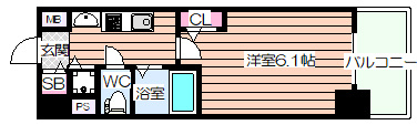 【間取り】 | プレサンス天神橋ディオレ