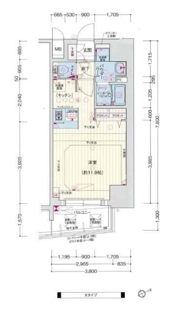 プレサンス　ＴＨＥ　神戸の間取り