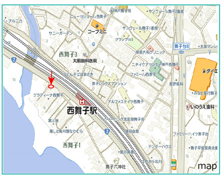 ラムール西舞子の地図