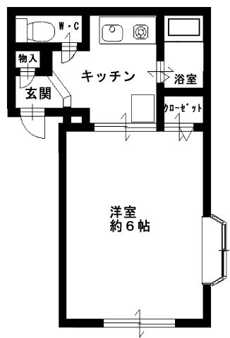サンマリン西舞子の間取り|南向きで明るいお部屋☆バス・トイレセパレート☆