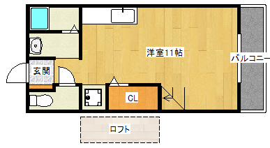 クレアハイム大谷の間取り