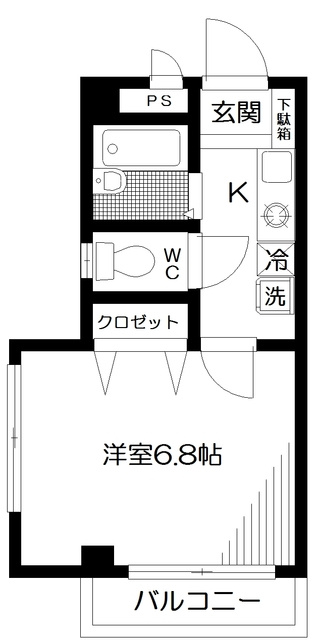 メゾン中野 の間取り|間取りです。