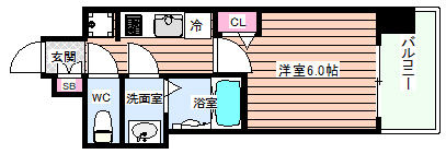 【間取り】 | プレサンス西淡路レジェーロ