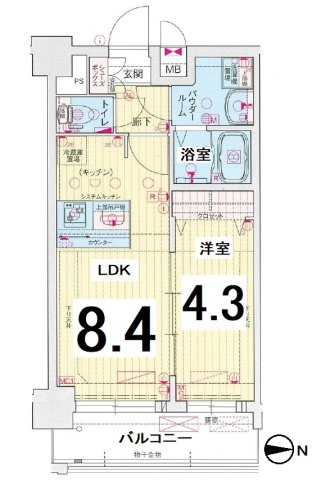 【間取り】 | プレサンス名古屋ルクソリア