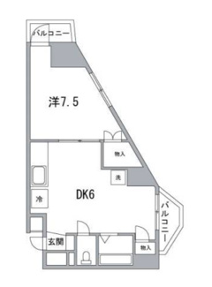 【間取り】 | クレストパレス荒川