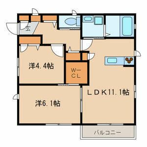 クラヴィエ平田の間取り