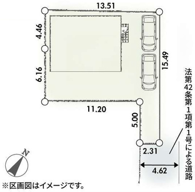 【区画図】 | 厚木市温水　限定１棟　新築住宅