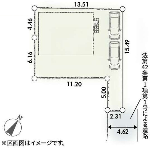 【区画図】 | 厚木市温水　限定１棟　新築住宅