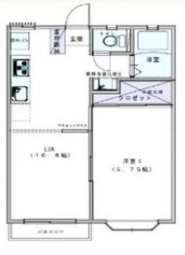 東大和市蔵敷２丁目のアパートの間取り