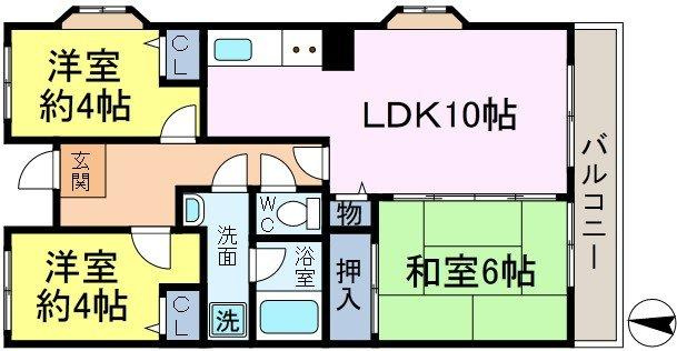 メゾンピュール　大杉の間取り