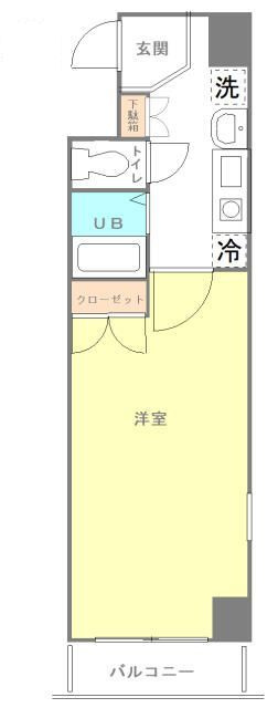 シンシア早稲田の間取り|間取りです。