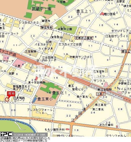 練馬区豊玉北２丁目の賃貸マンションの地図