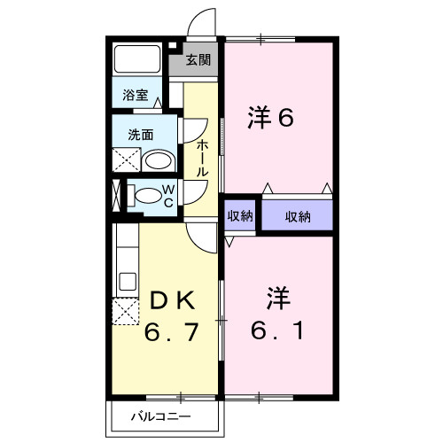 【間取り】 | パステルコートⅢ