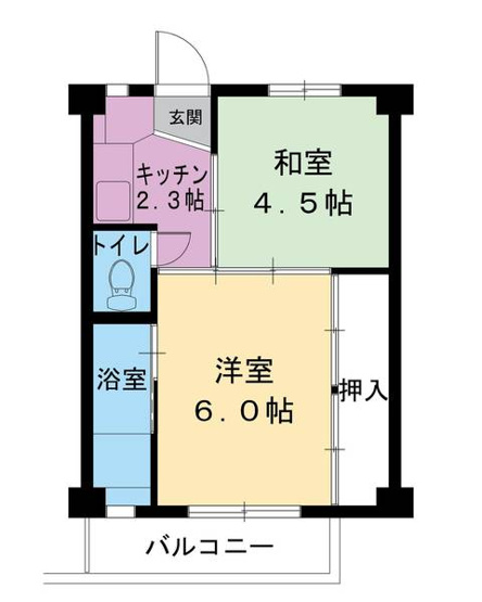 【間取り】 | ビレッジハウス壬生1号棟