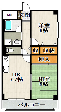 ホワイトボックスＰＡＲＴⅡの間取り