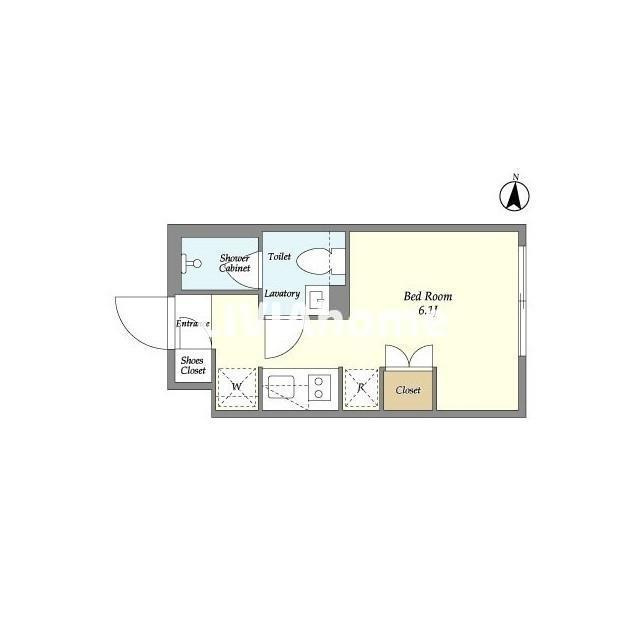 渋谷区恵比寿３丁目の賃貸マンションの間取り