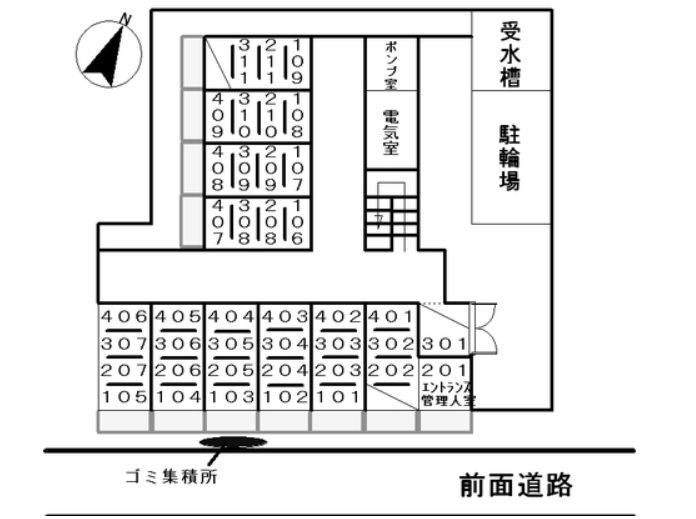 ホロンプラザ行徳の区画図