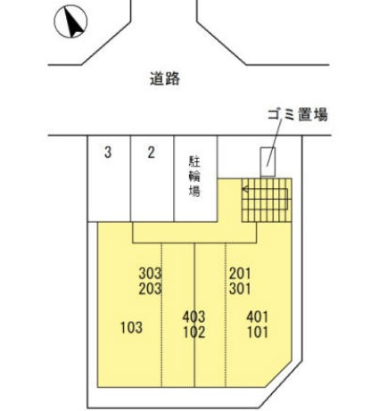 マ メゾン サンライズ浜寺の区画図
