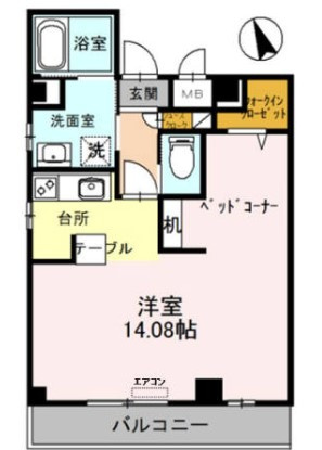 【間取り】 | マ メゾン サンライズ浜寺