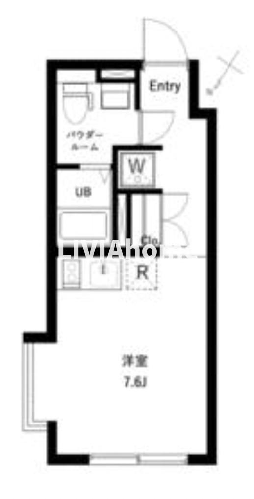 渋谷区代々木２丁目の賃貸マンションの間取り