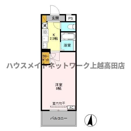 エクセレントコート Ａ棟の間取り|間取図