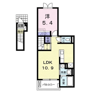 【間取り】 | ベルローズＡ
