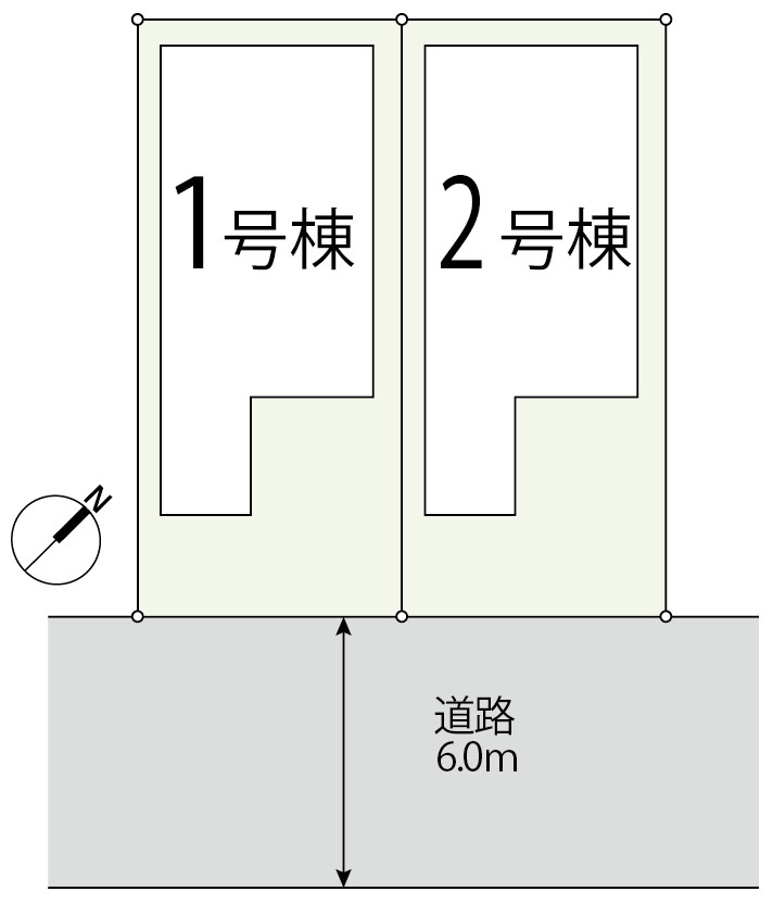 前面道路は交通量が少なく、子供が遊んでも安心です。