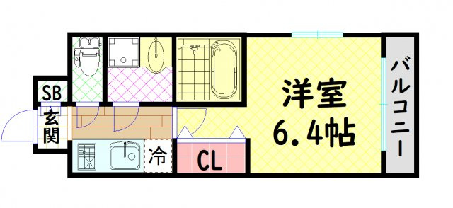 【間取り】 | エスリード阿波座プライムコート