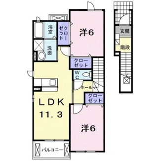 【間取り】 | プレジールＢ