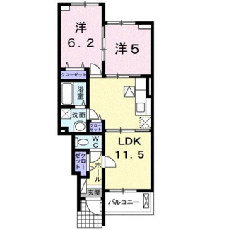 【間取り】 | リバーサイドヒルズＡ