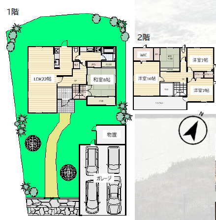 山荘町福祉戸建の間取り