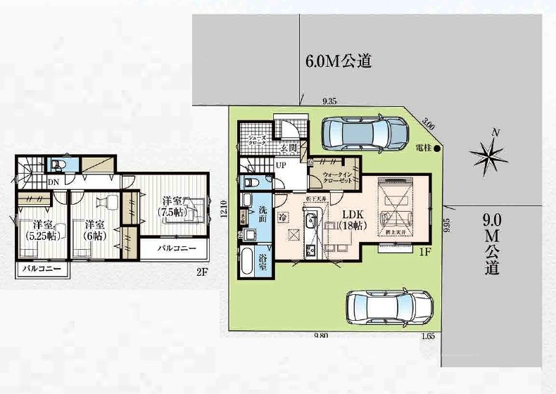 飯能市双柳・全1棟　新築一戸建　～LDK18帖～