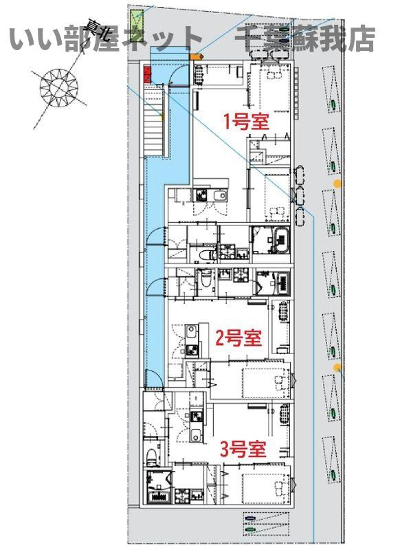 robot home 亥鼻(ロボットホーム イノハナ)の区画図