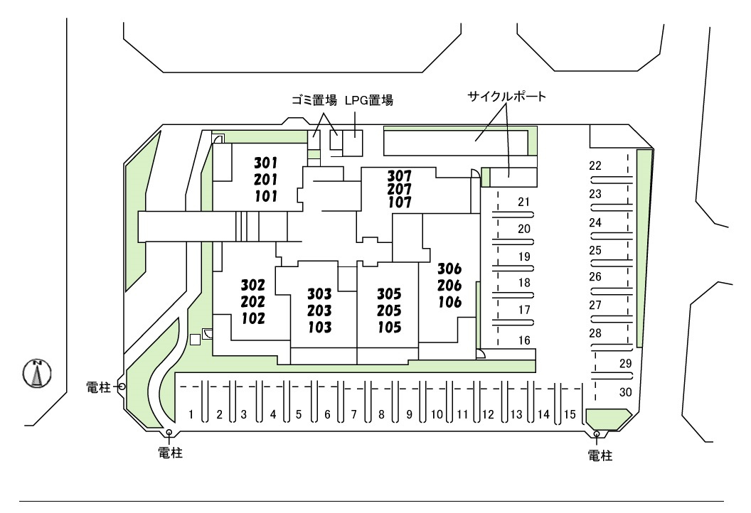 クロムノワールの区画図